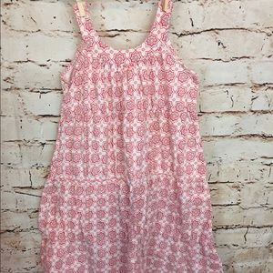 Lucy Sykes Girls Summer Dress White Red size 6